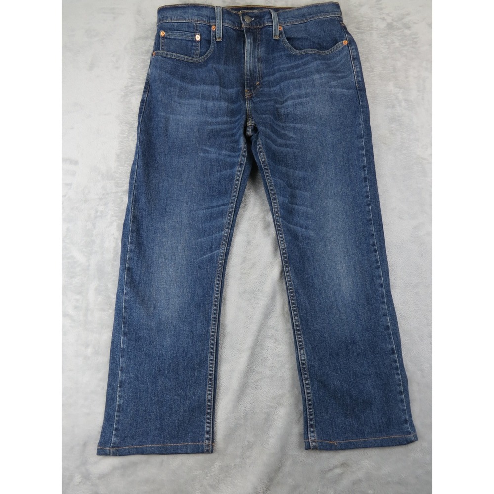 Levi's 559 Jeans Men 32 Altered Hem Blue Relaxed Straight Denim
